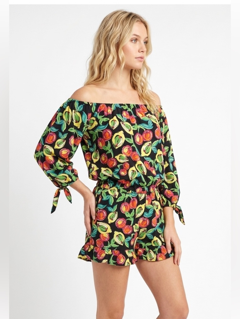Voom by Joy Han fruit print size medium romper